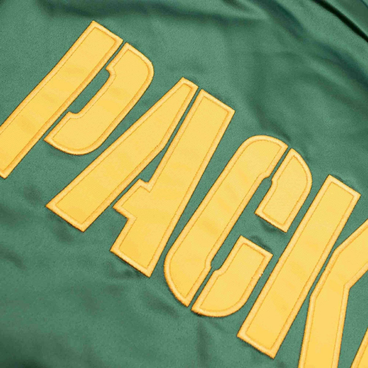 Green Bay Packers Mitchell & Ness Heavyweight Satin NFL Jacket - Taass for sale