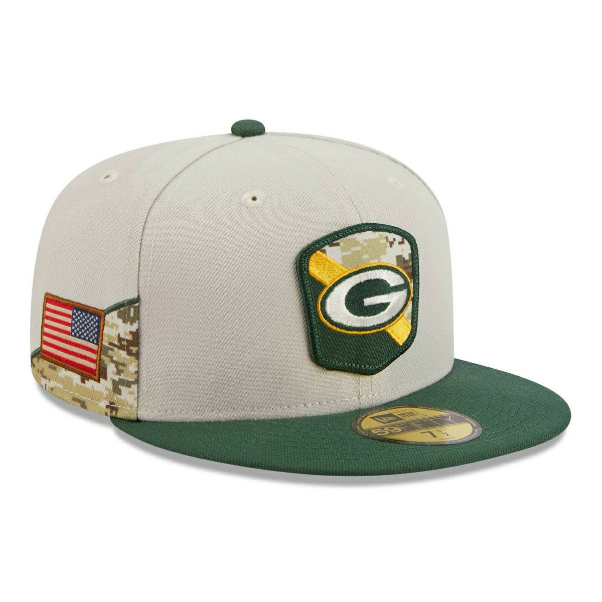 Green Bay Packers 2023 NFL Salute to Service New Era 59FIFTY Fitted Cap - Taass Online