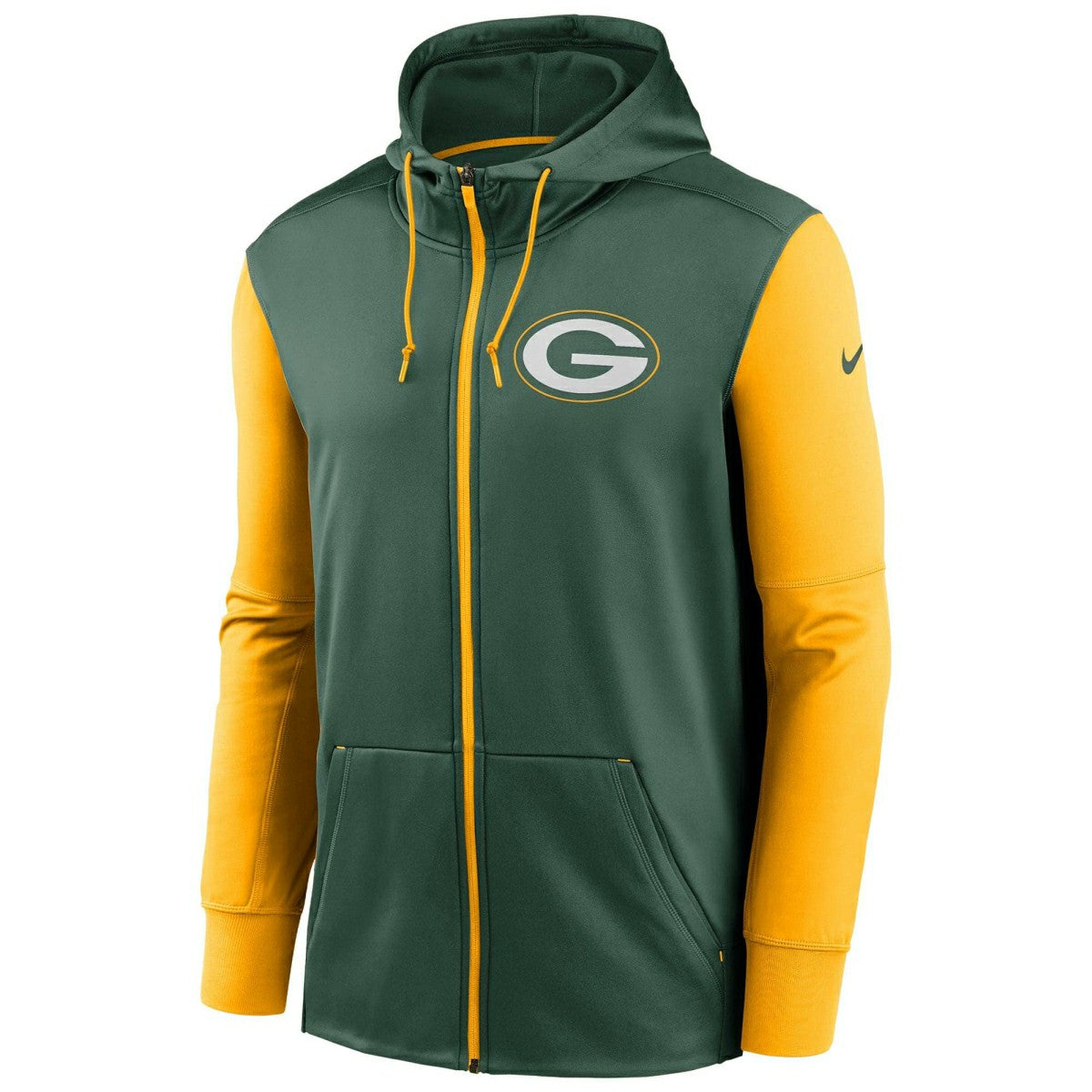 Green Bay Packers Two-Tone Nike Therma NFL Full-Zip Hoodie - Taass US