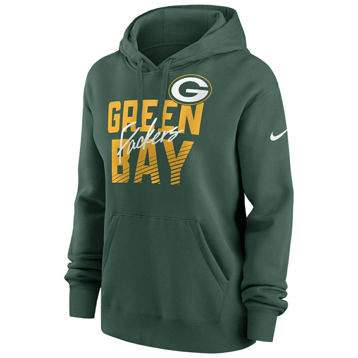 Green Bay Packers Wordmark Nike Club NFL Hoodie Green (WOMEN'S) - Taass sale