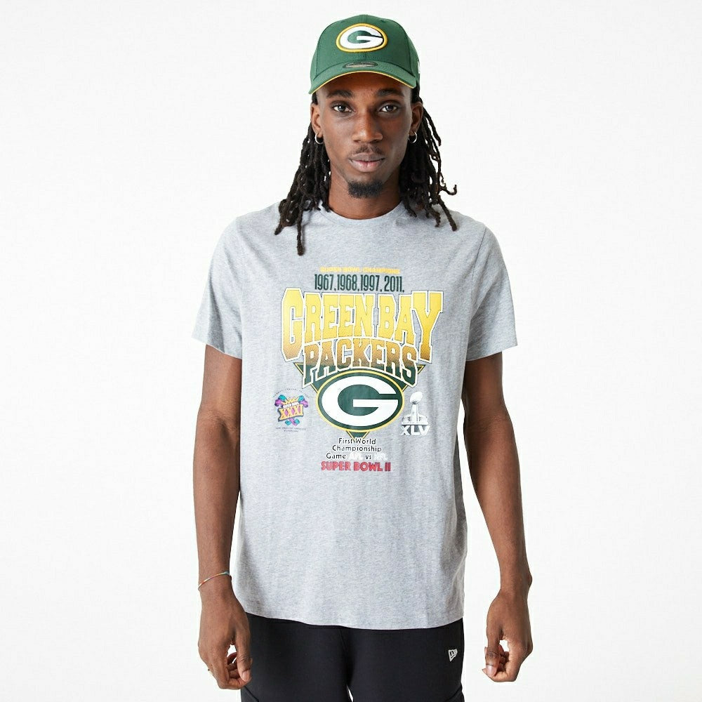 Green Bay Packers Super Bowl Champions New Era NFL T-Shirt - Taass for sale