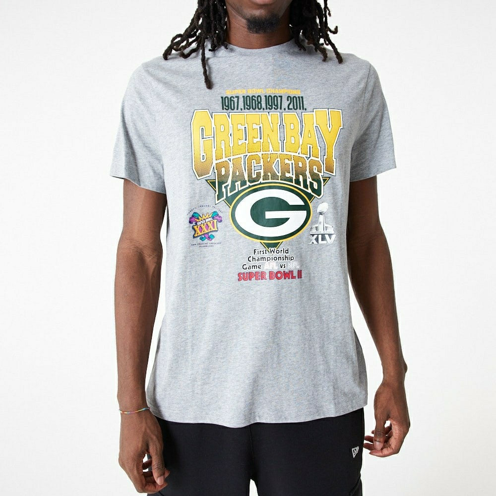 Green Bay Packers Super Bowl Champions New Era NFL T-Shirt - Taass for sale
