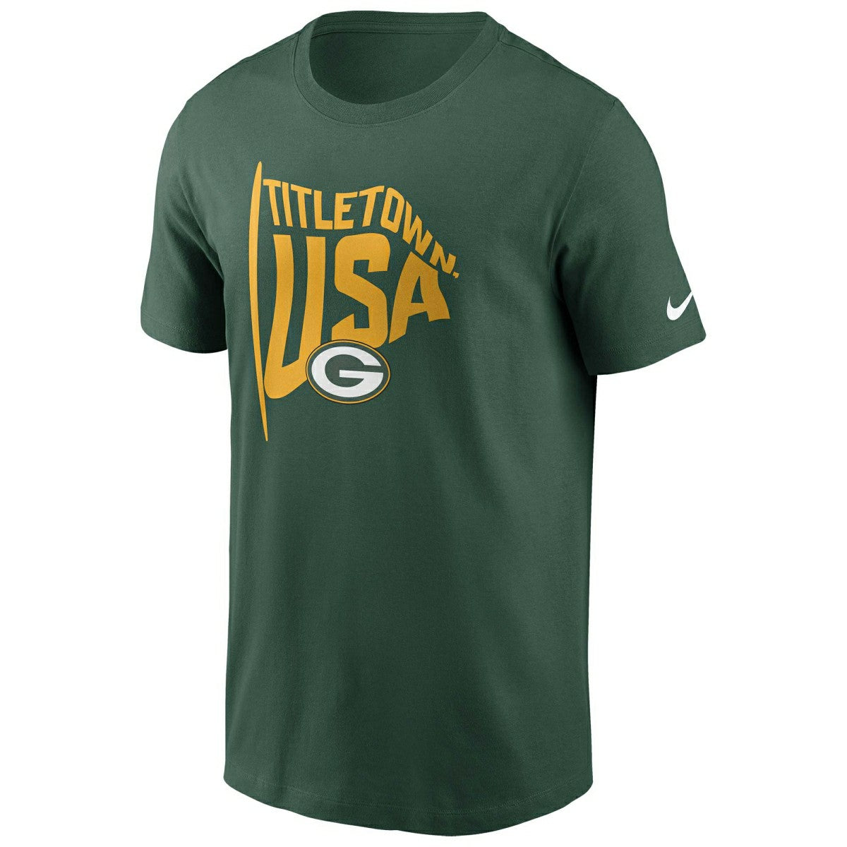 Green Bay Packers Titletown USA Nike Essential NFL T-Shirt Green - Taass Online