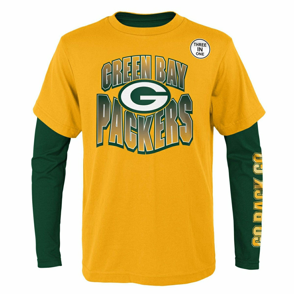 Green Bay Packers Game Day 3-in-1 Combo NFL Shirt (YOUTH) - Taass sale