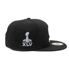 Green Bay Packers Super Bowl XLV New Era 59FIFTY Fitted NFL Cap Black - Taass outlet
