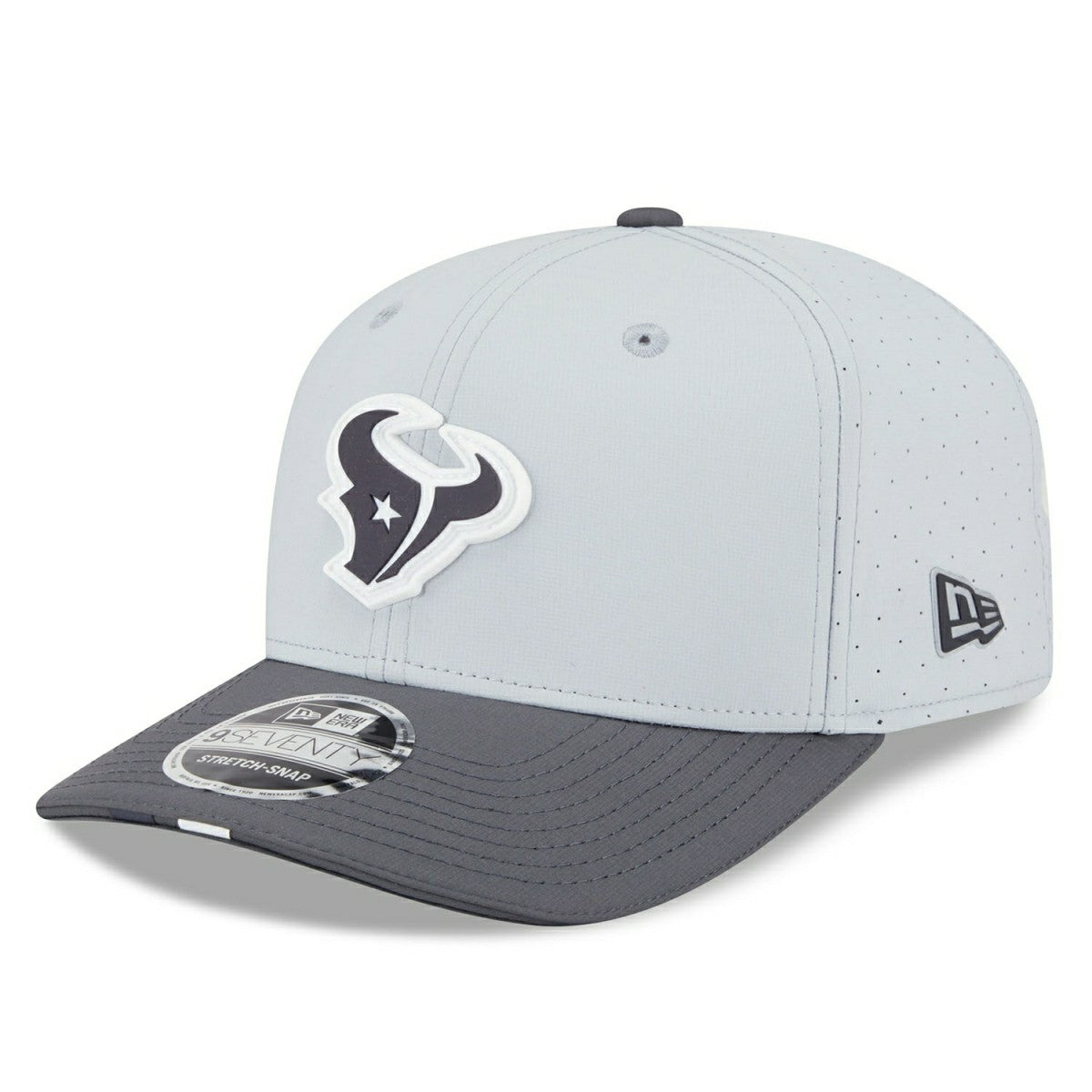 Houston Texans 2025 NFL Training Camp New Era 9SEVENTY Stretch-Snap Cap CW Gray - Taass sale