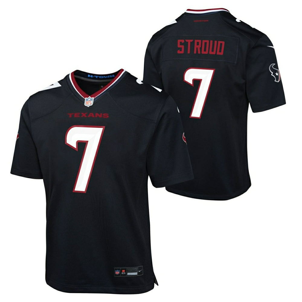 C. J. Stroud #7 Houston Texans Game NFL Jersey Navy (YOUTH) - Taass Online