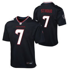 C. J. Stroud #7 Houston Texans Game NFL Jersey Navy (YOUTH) - Taass Online