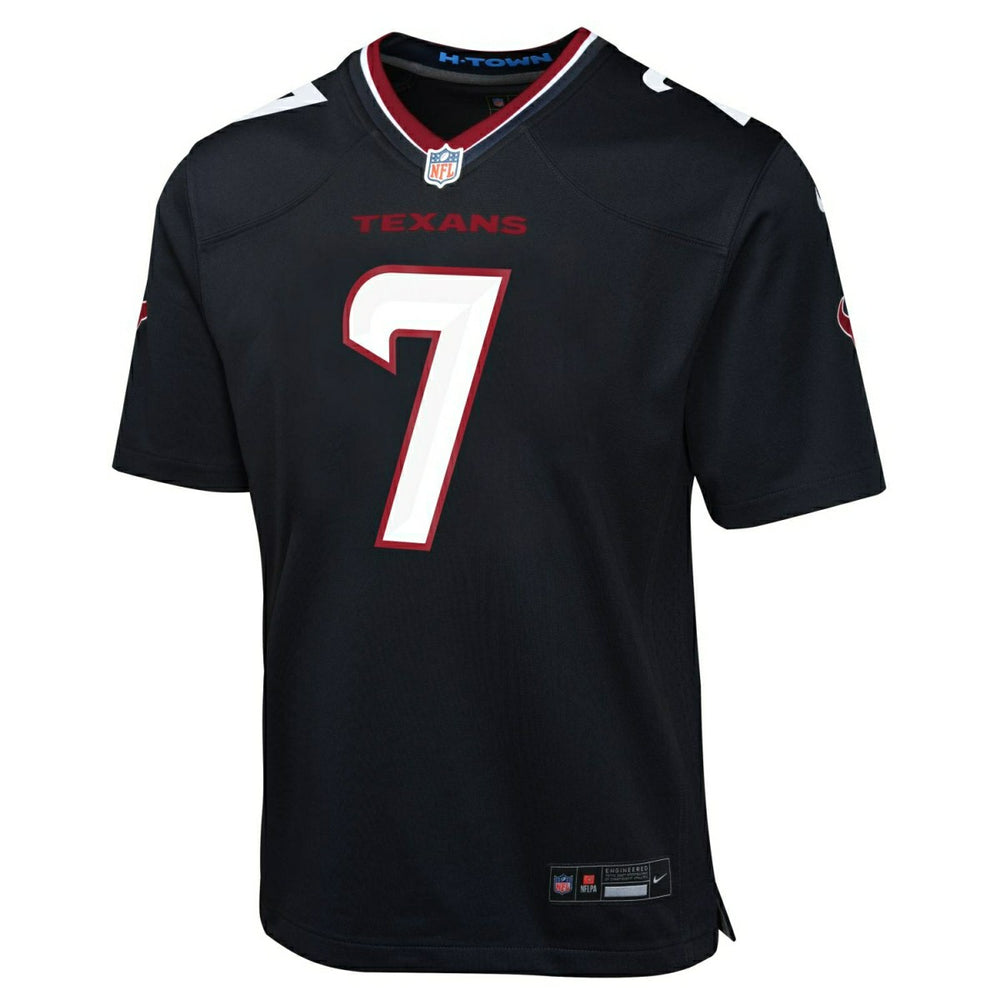 C. J. Stroud #7 Houston Texans Game NFL Jersey Navy (YOUTH) - Taass Online