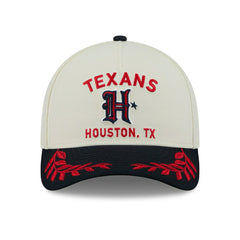 Houston Texans 2025 NFL Draft 9FORTY M-Crown A-Frame Snapback Cap Cream - Taass US