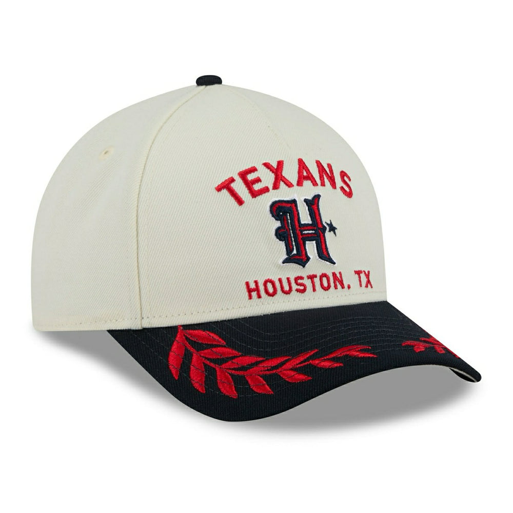 Houston Texans 2025 NFL Draft 9FORTY M-Crown A-Frame Snapback Cap Cream - Taass US