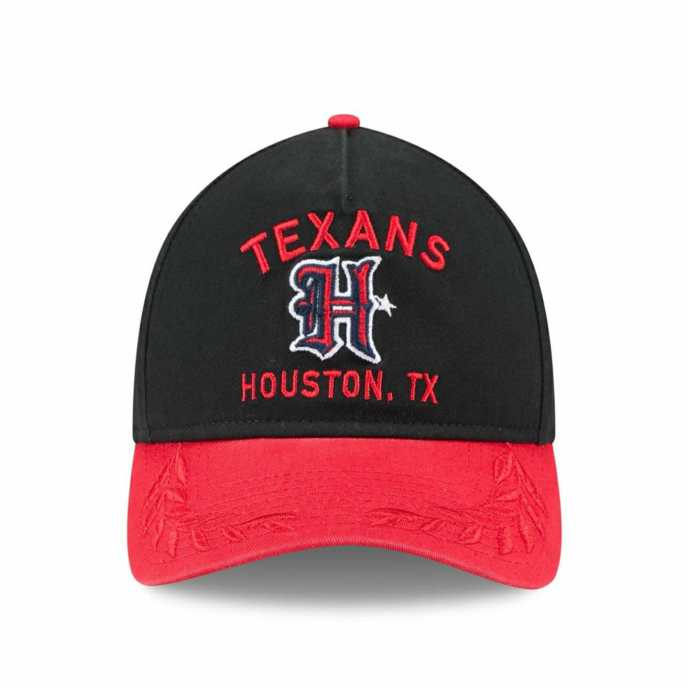 Houston Texans 2025 NFL Draft 9TWENTY A-Frame Adjustable Cap Black - Taass sale