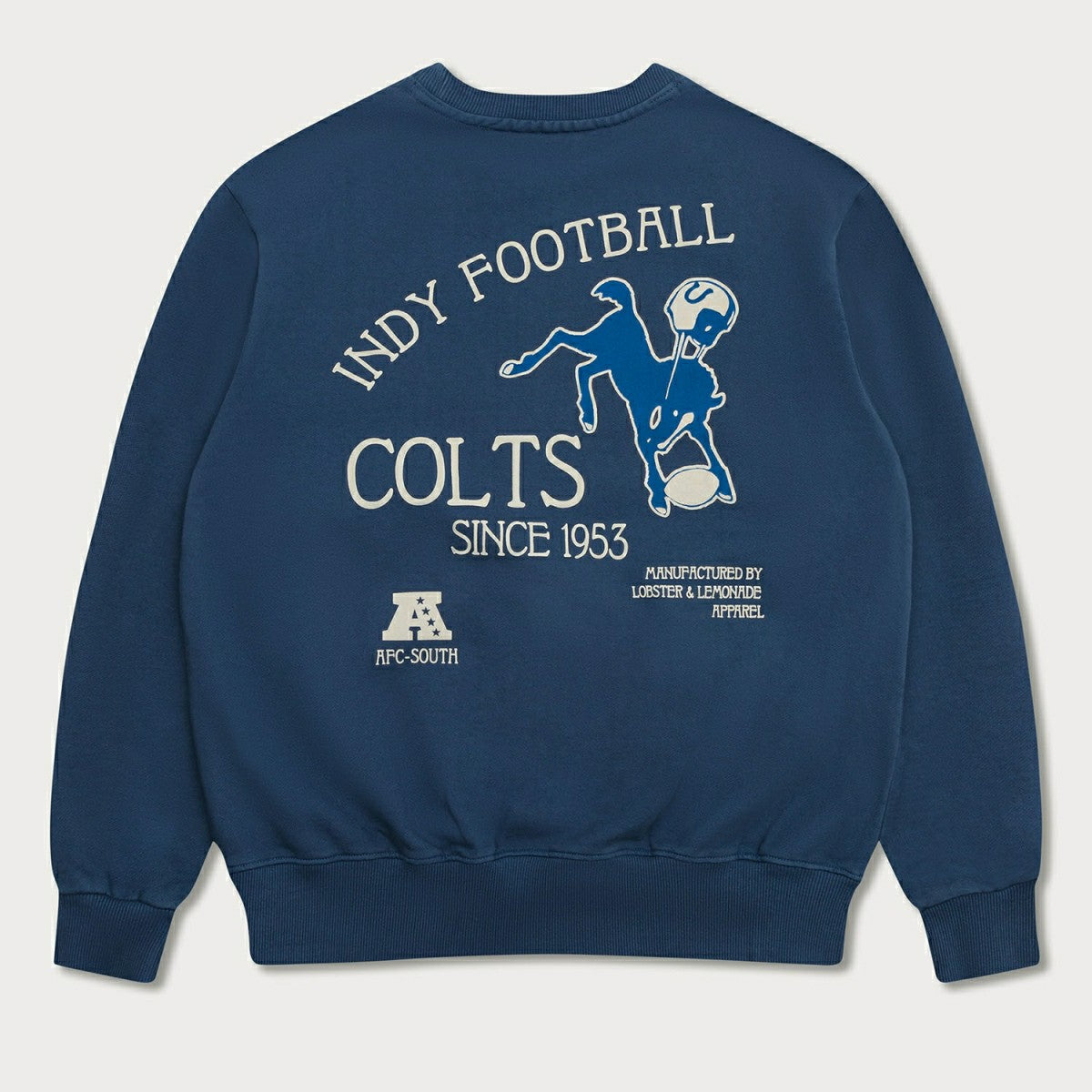 Indianapolis Colts L&L '96 Classics NFL Crew Sweater Blue - Taass US