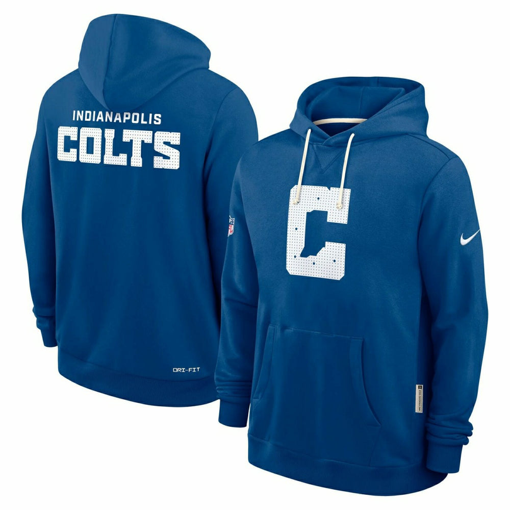 Indianapolis Colts 2025 NFL Sideline Standard Issue Hoodie Blue - Taass Online