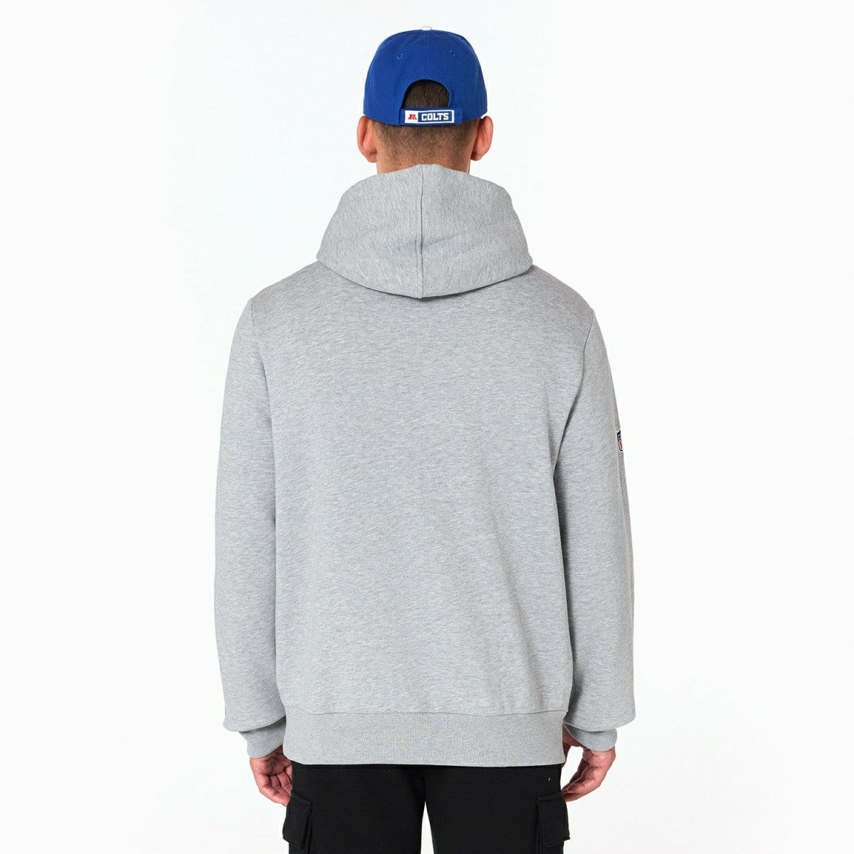 Indianapolis Colts Logo Hoodie NFL Sweatshirt Grey - Taass US