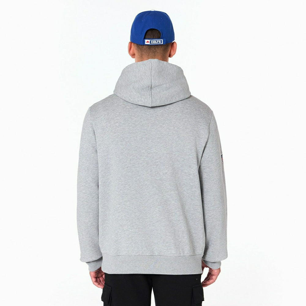 Indianapolis Colts Logo Hoodie NFL Sweatshirt Grey - Taass US