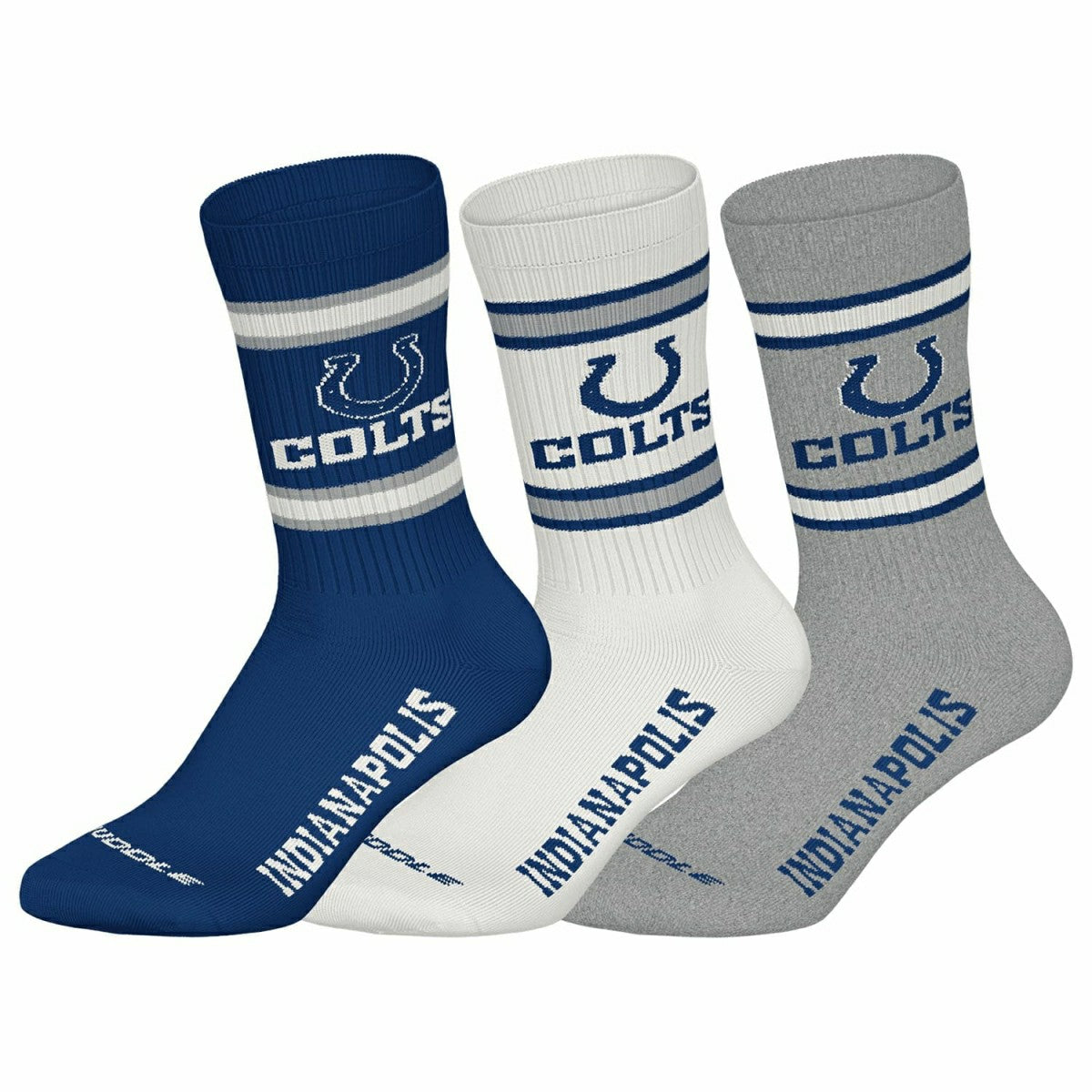 Indianapolis Colts Team Set NFL Crew Socks (3-Pack) - Taass Online