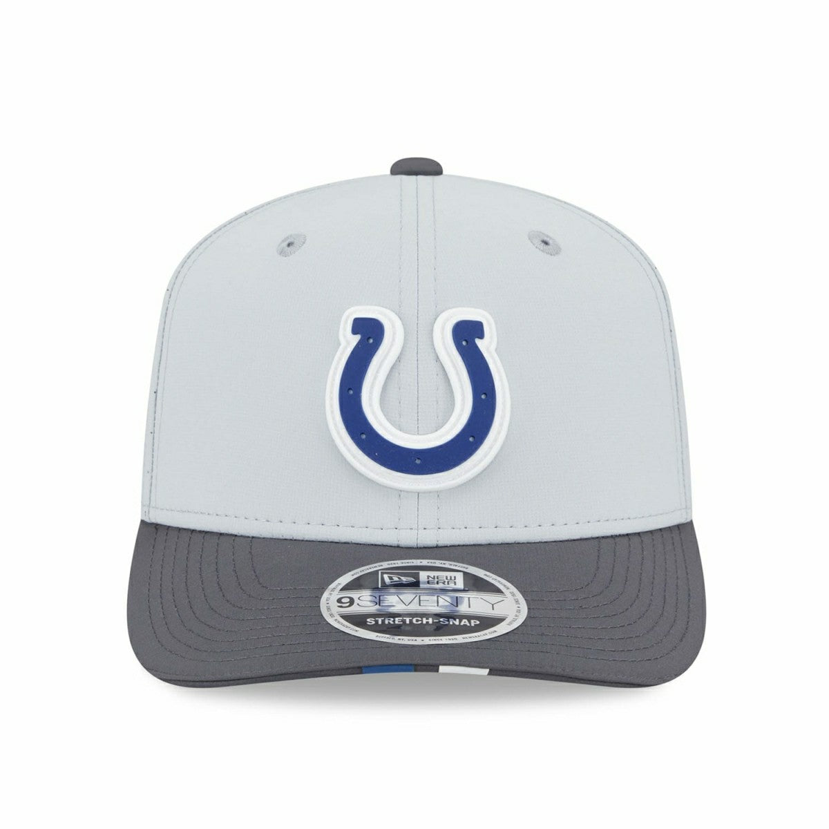 Indianapolis Colts 2025 NFL Training Camp New Era 9SEVENTY Stretch-Snap Cap CW Gray - Taass discount