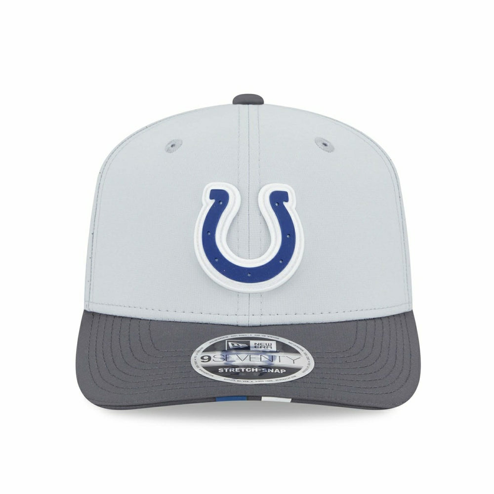 Indianapolis Colts 2025 NFL Training Camp New Era 9SEVENTY Stretch-Snap Cap CW Gray - Taass discount