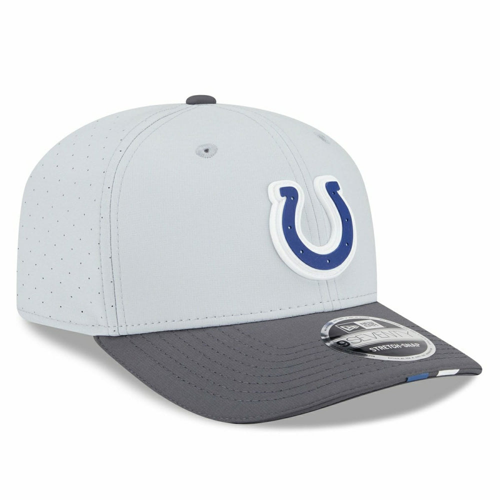 Indianapolis Colts 2025 NFL Training Camp New Era 9SEVENTY Stretch-Snap Cap CW Gray - Taass discount