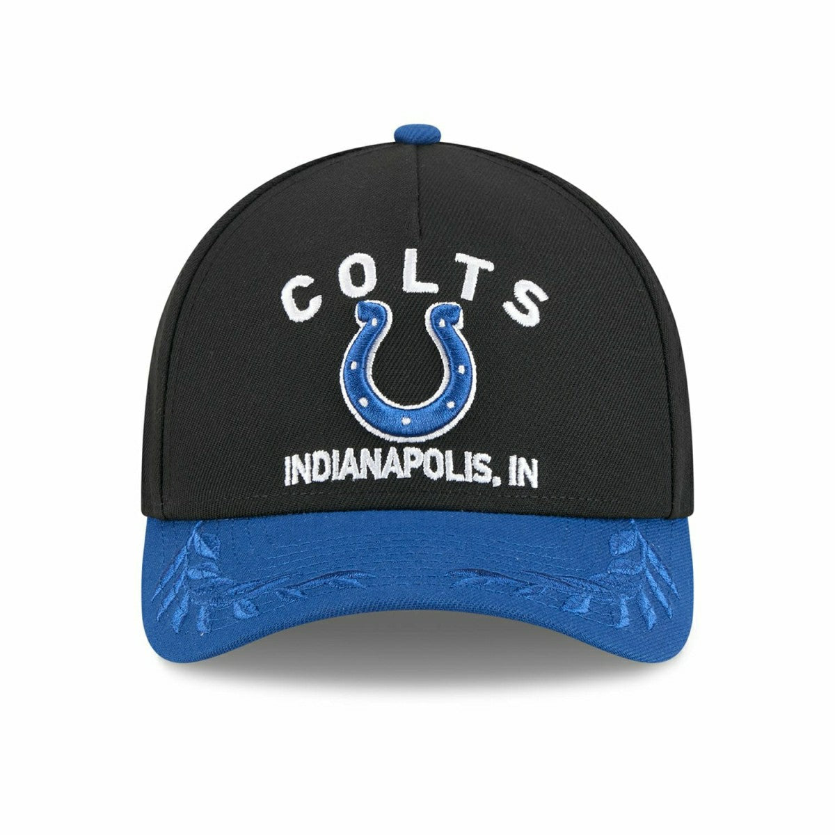 Indianapolis Colts 2025 NFL Draft 9FORTY M-Crown A-Frame Snapback Cap Black - Taass on sale