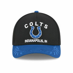 Indianapolis Colts 2025 NFL Draft 9FORTY M-Crown A-Frame Snapback Cap Black - Taass on sale