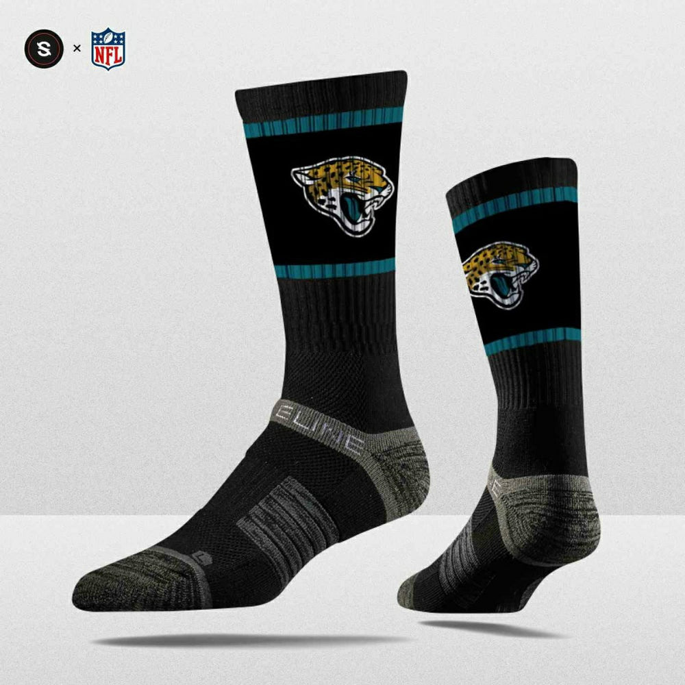 Jacksonville Jaguars Strideline Premium NFL Crew Socks - Taass Online