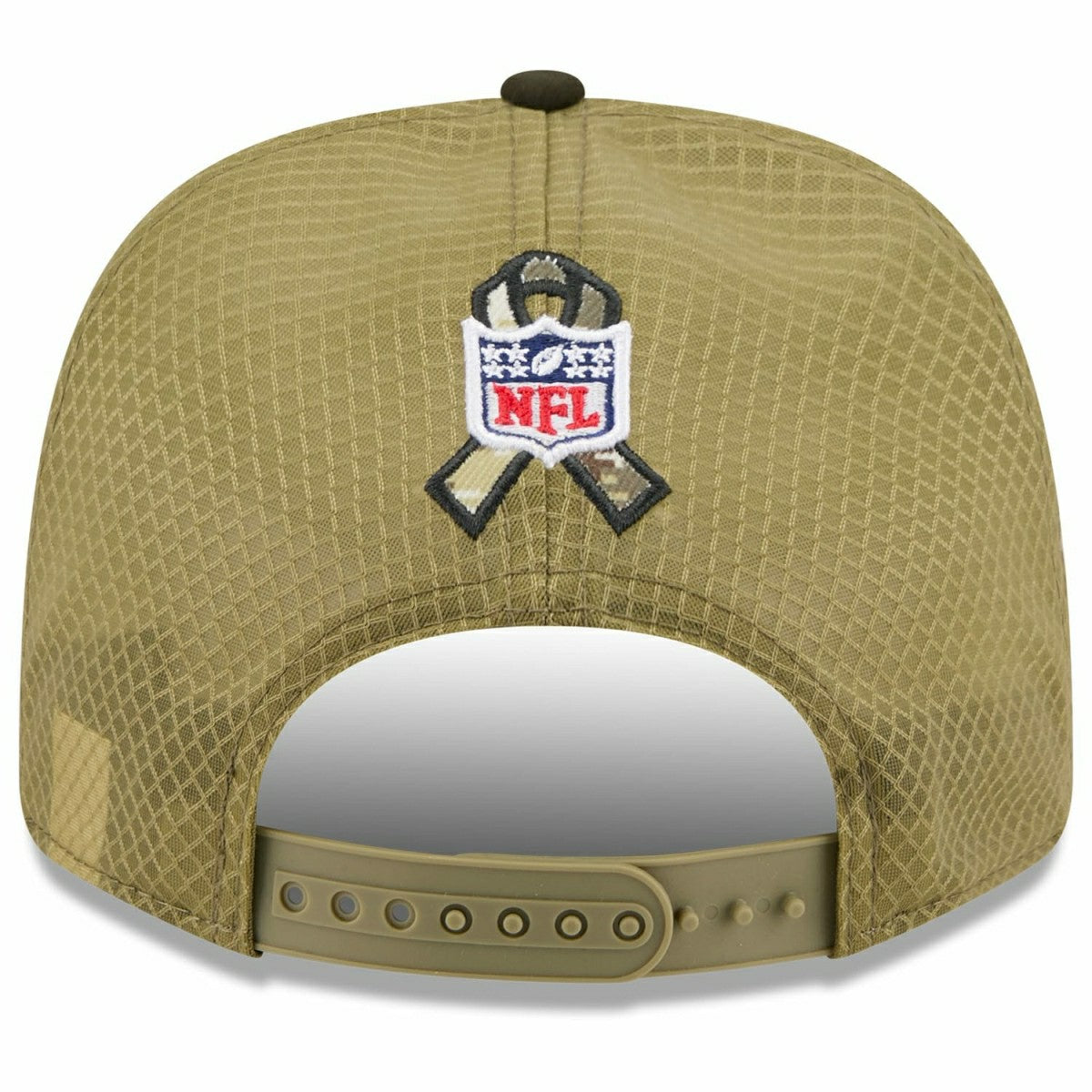 Jacksonville Jaguars 2025 NFL Salute to Service 9SEVENTY Trucker Snapback Cap Olive - Taass US