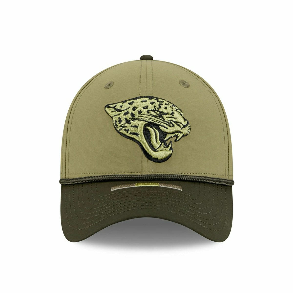 Jacksonville Jaguars 2025 NFL Salute to Service 39THIRTY Flex Cap Olive - Taass on sale