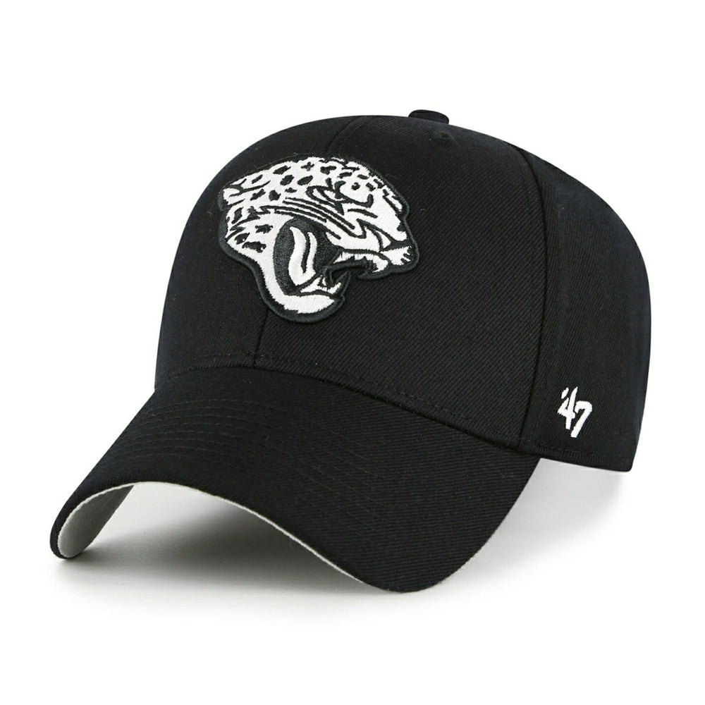 Jacksonville Jaguars Black & White '47 MVP Adjustable NFL Cap Black - Taass for sale