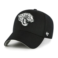 Jacksonville Jaguars Black & White '47 MVP Adjustable NFL Cap Black - Taass for sale
