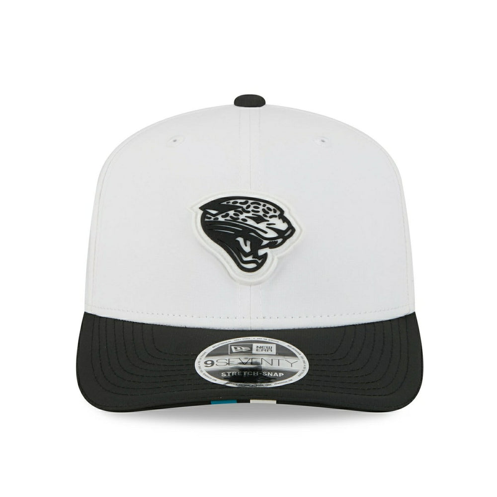 Jacksonville Jaguars 2025 NFL Training Camp New Era  9SEVENTY Stretch-Snap Cap OTC White - Taass on sale