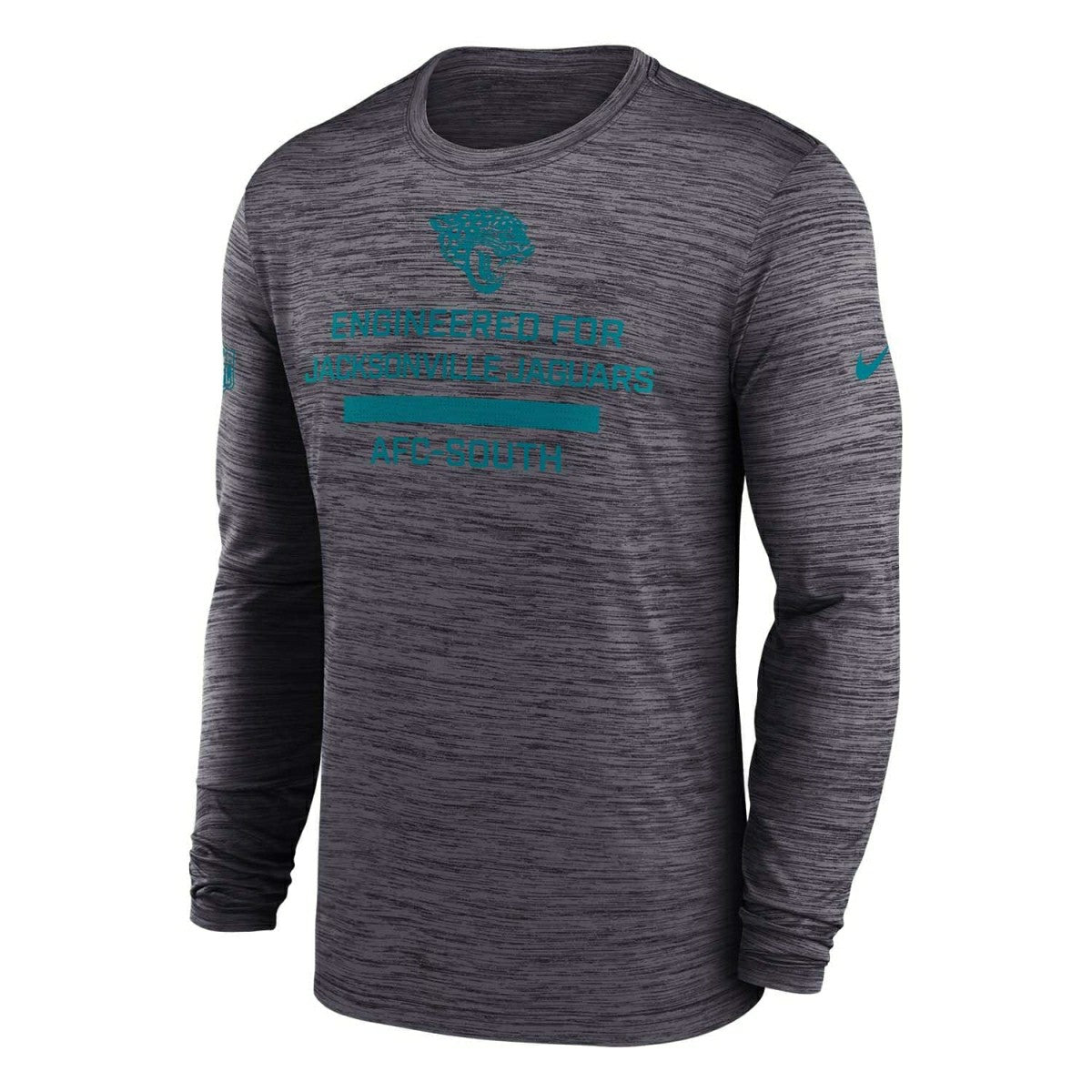 Jacksonville Jaguars 2025 NFL Sideline Nike Velocity Performance Long Sleeve T-Shirt Gray - Taass for sale