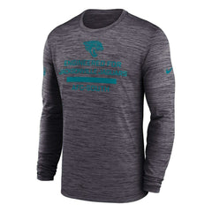 Jacksonville Jaguars 2025 NFL Sideline Nike Velocity Performance Long Sleeve T-Shirt Gray - Taass for sale