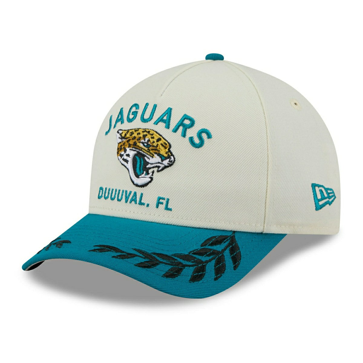 Jacksonville Jaguars 2025 NFL Draft 9FORTY M-Crown A-Frame Snapback Cap Cream - Taass discount