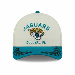 Jacksonville Jaguars 2025 NFL Draft 9FORTY M-Crown A-Frame Snapback Cap Cream - Taass discount
