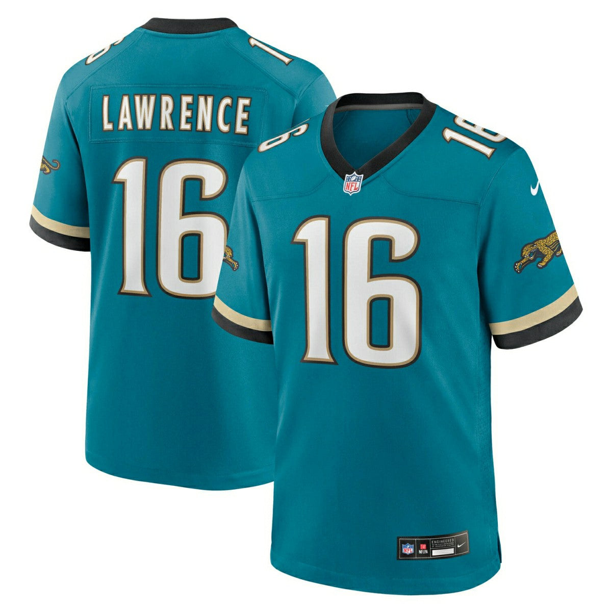 Trevor Lawrence #16 Jacksonville Jaguars Classic Nike Game NFL Jersey Türkis - Taass sale