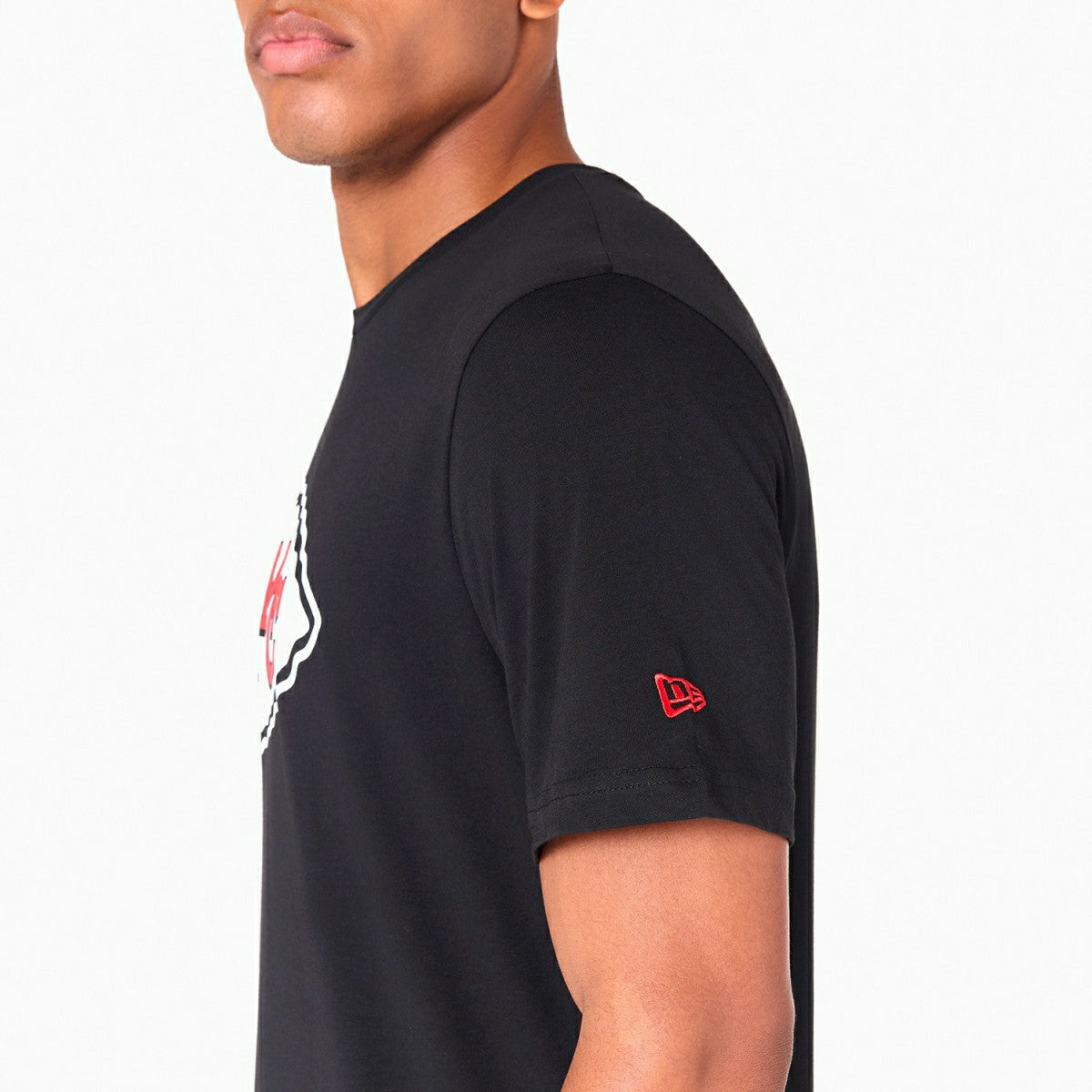 Kansas City Chiefs Team Logo Football NFL T-Shirt Black - Taass US
