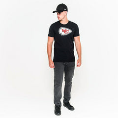 Kansas City Chiefs Team Logo Football NFL T-Shirt Black - Taass US