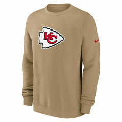 Kansas City Chiefs Swing Pass NFL Rewind Club Crew Beige - Taass on sale