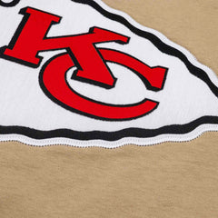 Kansas City Chiefs Swing Pass NFL Rewind Club Crew Beige - Taass on sale