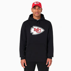 Kansas City Chiefs Logo Hoodie New Era NFL Sweatshirt Black - Taass on sale
