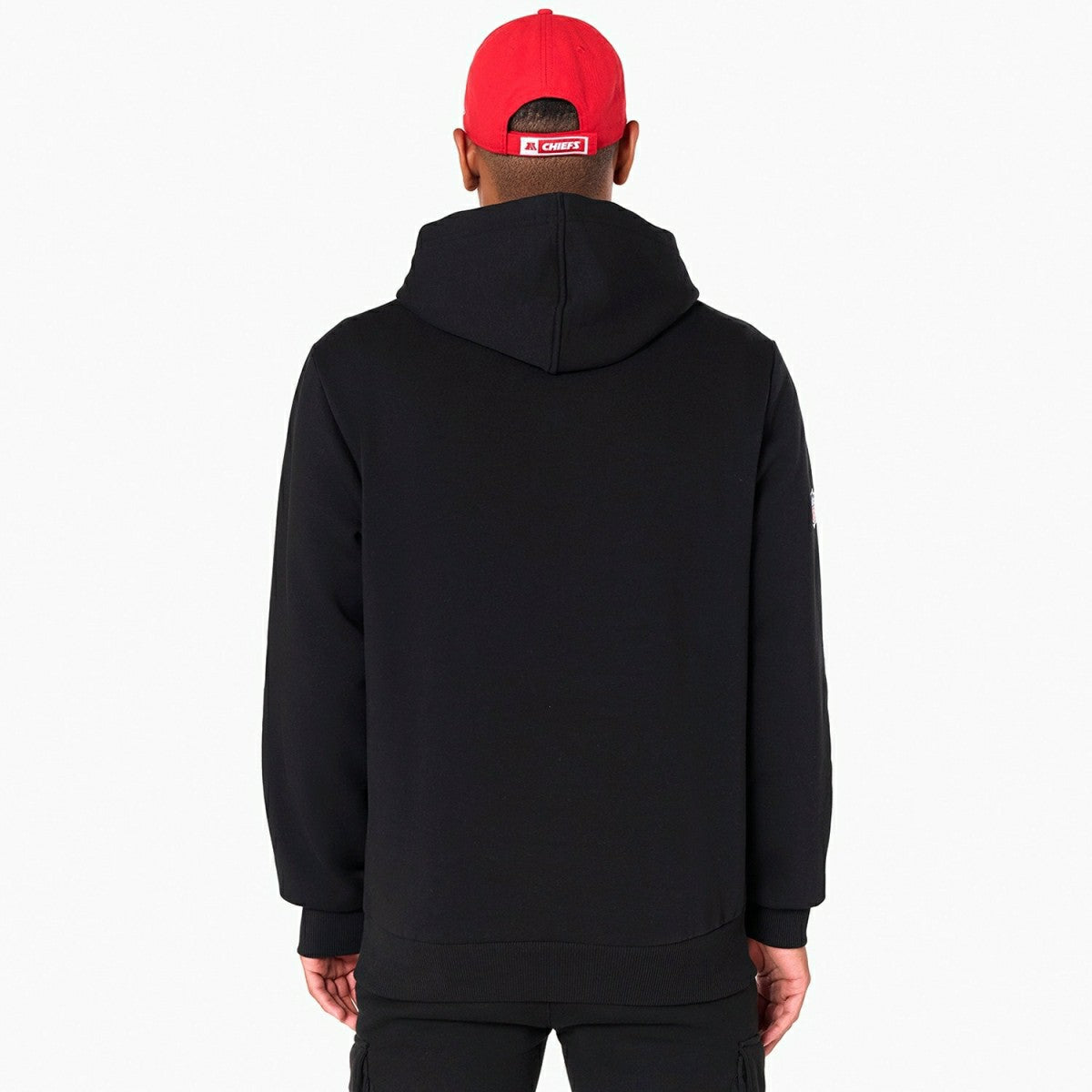 Kansas City Chiefs Logo Hoodie New Era NFL Sweatshirt Black - Taass on sale