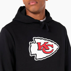 Kansas City Chiefs Logo Hoodie New Era NFL Sweatshirt Black - Taass on sale