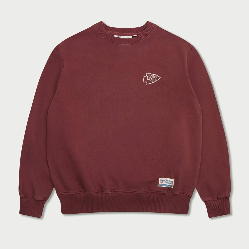 Kansas City Chiefs L&L '96 Classics NFL Crewneck Sweater Maroon - Taass for sale
