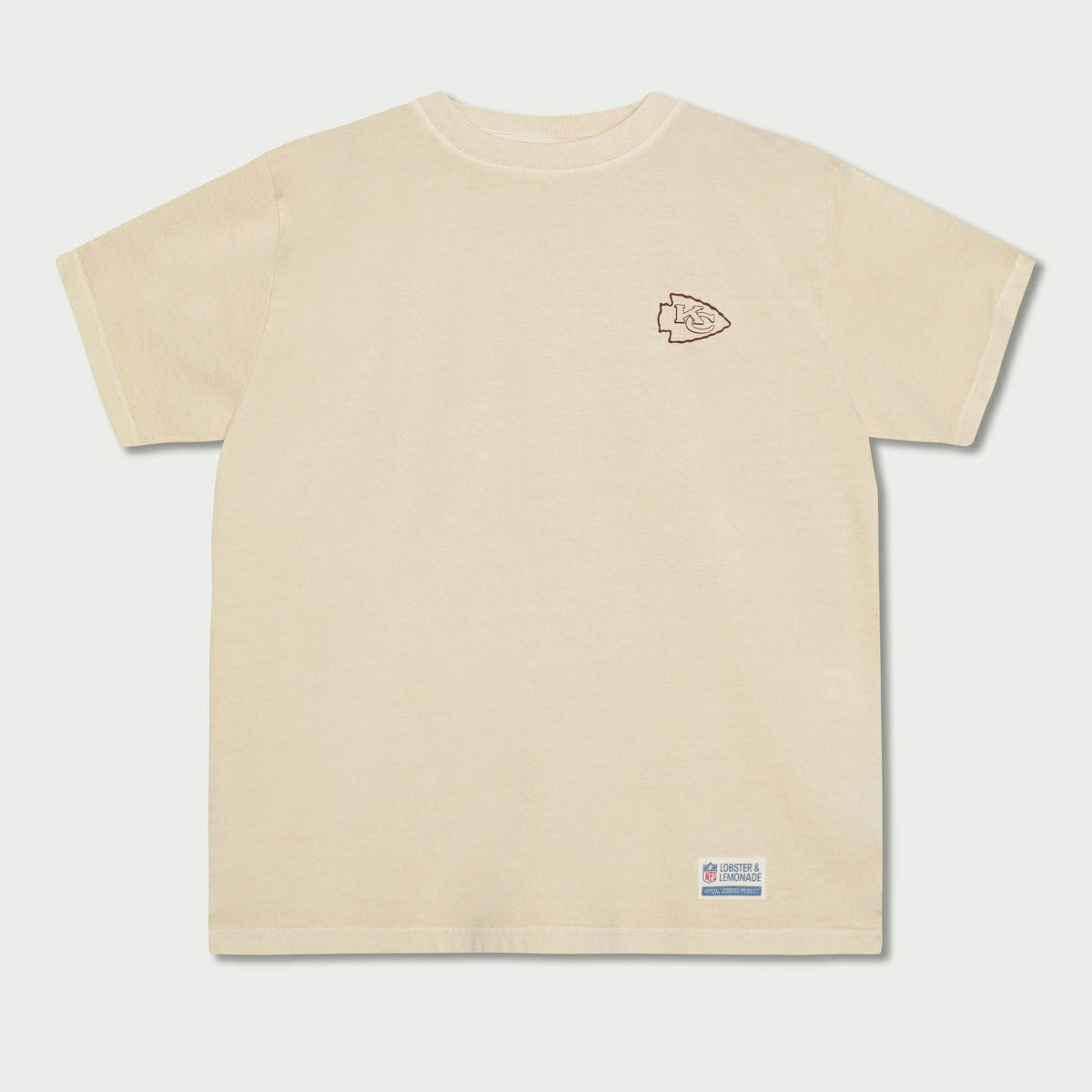 Kansas City Chiefs L&L '89 Classics NFL T-Shirt Cream - Taass Online