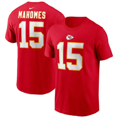 Patrick Mahomes #15 Kansas City Chiefs Nike Player NFL T-Shirt Red - Taass on sale