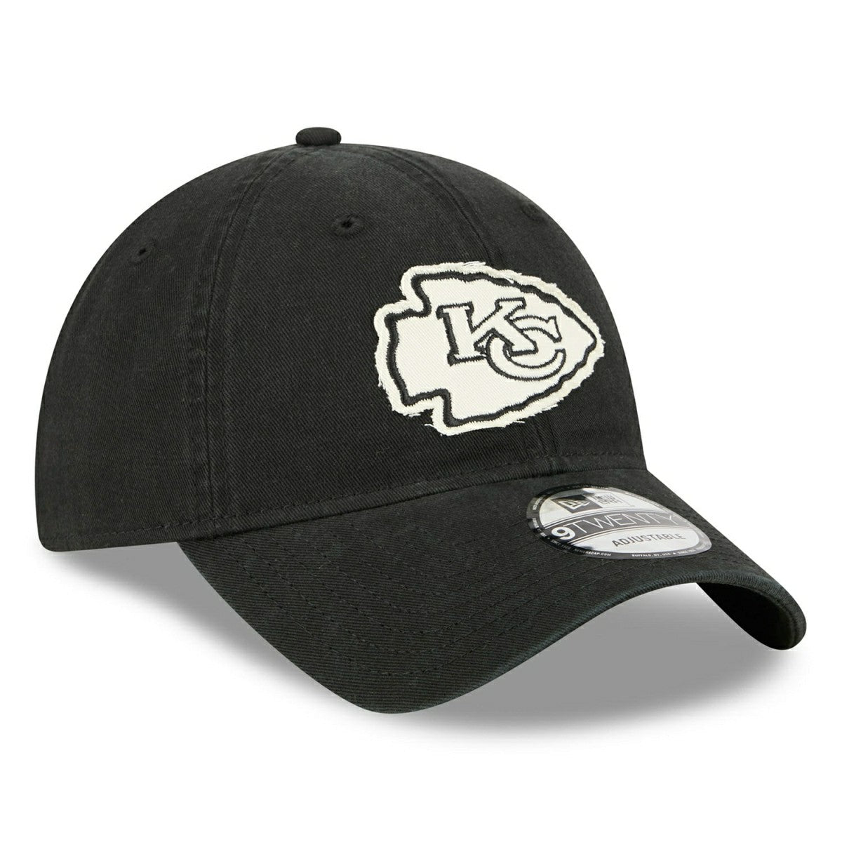 Kansas City Chiefs NFL Stamp 9TWENTY Adjustable Cap Black - Taass Online