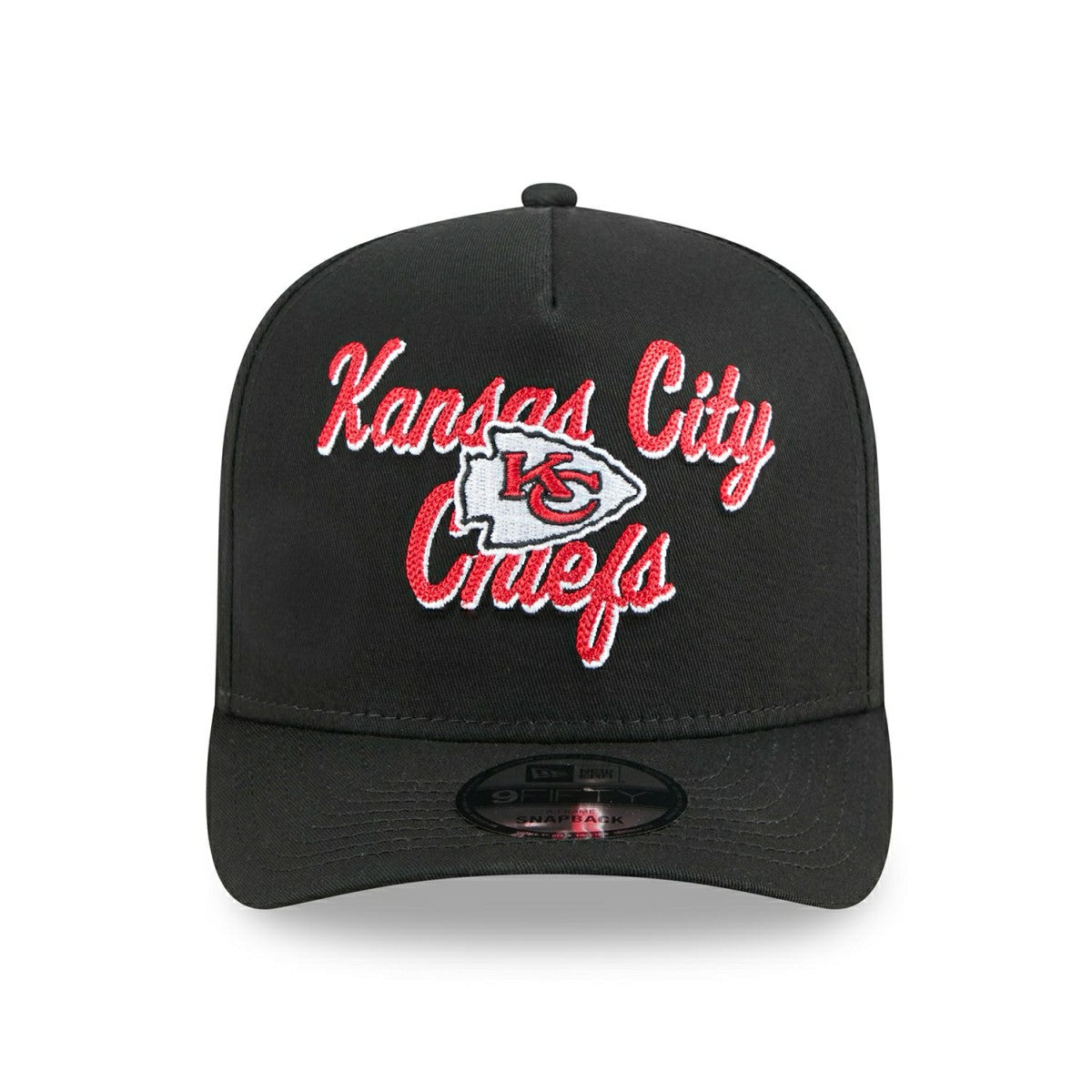 Kansas City Chiefs NFL Chainstitch 9FIFTY A-Frame Snapback Cap Black - Taass outlet
