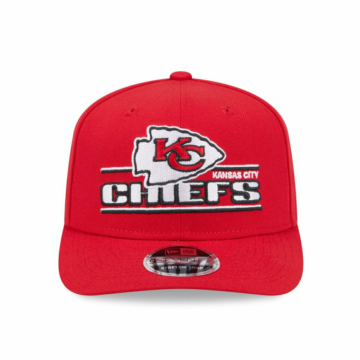 Kansas City Chiefs NFL Stated 9SEVENTY Stretch-Snap Cap Red - Taass US